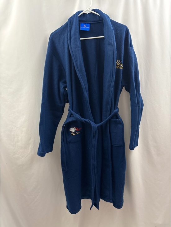 Other - The Polar Express Adult Large Blue Fleece Robe Logo Navy Blue NWT New With Tags